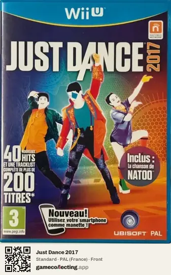 Just Dance 2017 Nintendo Wii U, France box front