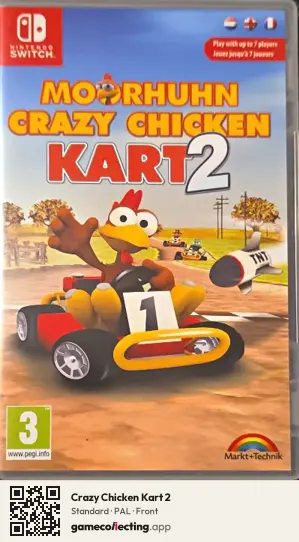 Crazy Chicken Kart 2 Nintendo Switch, PAL box front