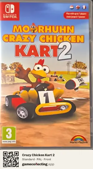 Crazy Chicken Kart 2 Nintendo Switch, PAL box front