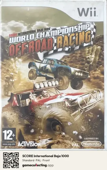 SCORE International Baja 1000 Nintendo Wii, PAL box front