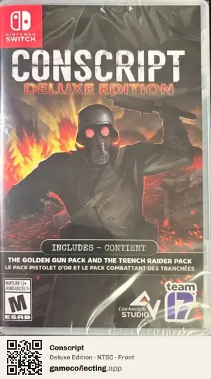 Conscript Nintendo Switch, NTSC box front
