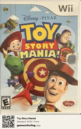 Toy Story Mania! Nintendo Wii, NTSC box front