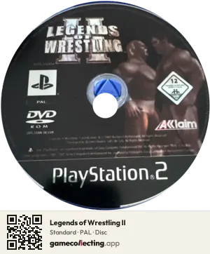 Legends of Wrestling II PlayStation 2, PAL disc