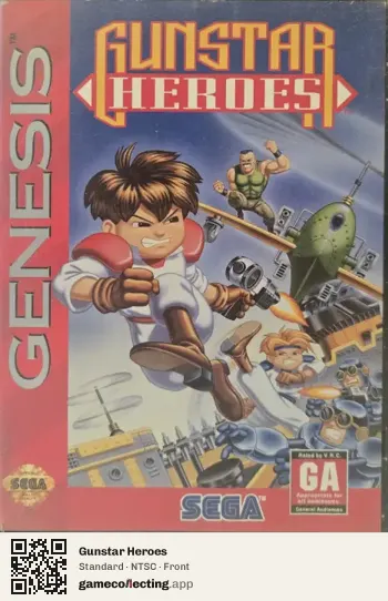 Gunstar Heroes Sega Mega Drive / Genesis, NTSC box front