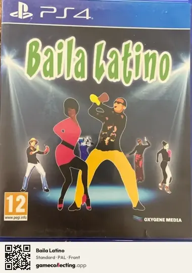 Baila Latino PlayStation 4, PAL box front