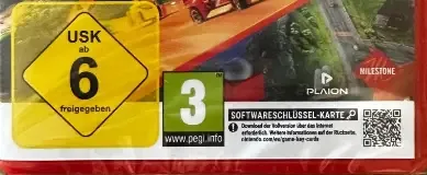 Hot Wheels Infinite Rush, the USK square on its front