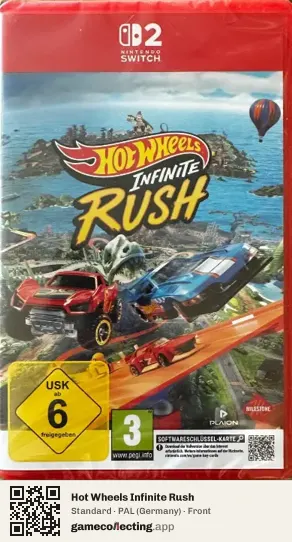 Hot Wheels Infinite Rush Nintendo Switch 2, Germany box front