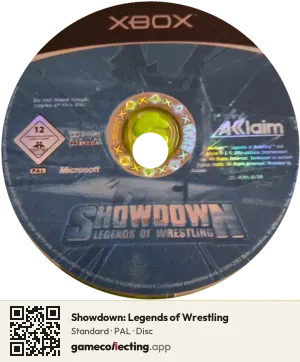 Showdown: Legends of Wrestling Xbox, PAL disc