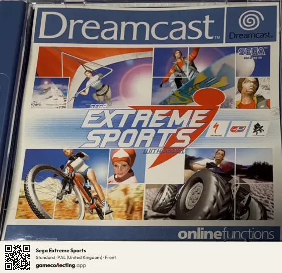 Sega Extreme Sports Sega Dreamcast, United Kingdom box front