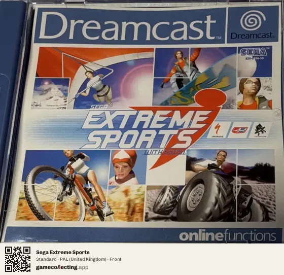 Sega Extreme Sports Sega Dreamcast, United Kingdom box front