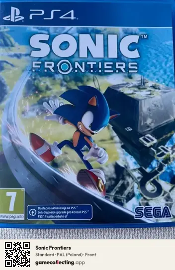 Sonic Frontiers PlayStation 4, Poland box front
