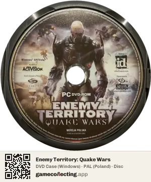 Enemy Territory: Quake Wars Computer, PAL disc