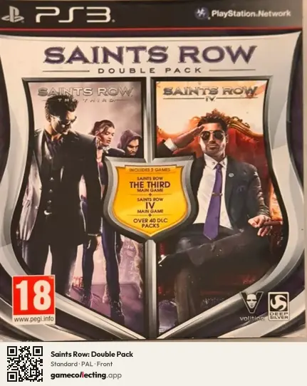 Saints Row: Double Pack PlayStation 3, PAL box front