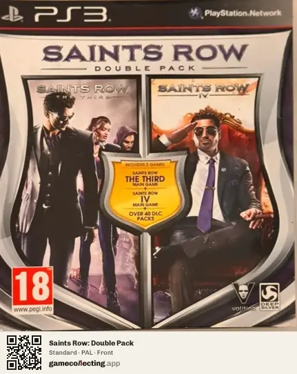 Saints Row: Double Pack PlayStation 3, PAL box front