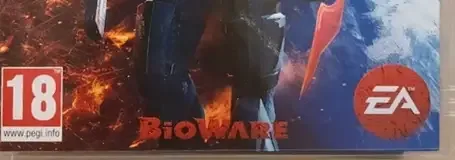 Mass Effect 3, the PEGI square on its front