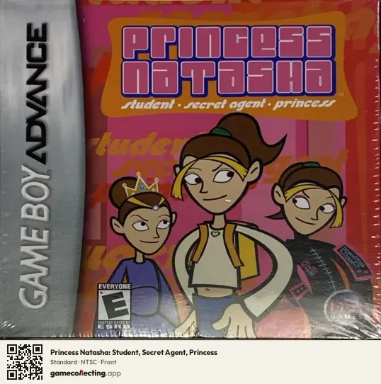 Princess Natasha: Student, Secret Agent, Princess Game Boy Advance, NTSC box front