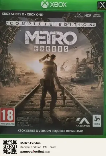 Metro Exodus Xbox One, PAL box front
