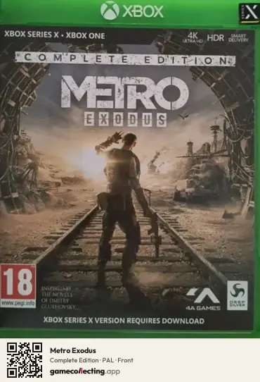 Metro Exodus Xbox One, PAL box front