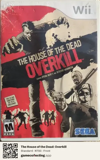 The House of the Dead: Overkill Nintendo Wii, NTSC box front
