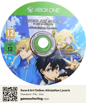 Sword Art Online: Alicization Lycoris Xbox One, PAL disc