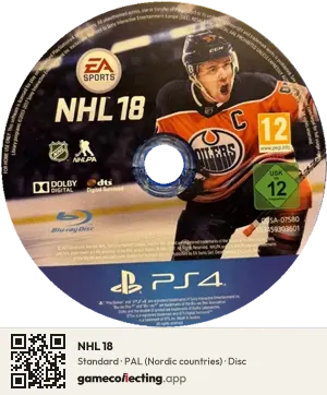 NHL 18 PlayStation 4, PAL disc