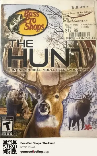 Bass Pro Shops: The Hunt Nintendo Wii, NTSC box front