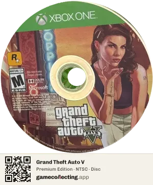 Grand Theft Auto V Xbox One, NTSC disc