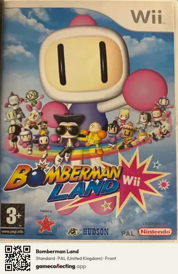 Bomberman Land Nintendo Wii, United Kingdom box front