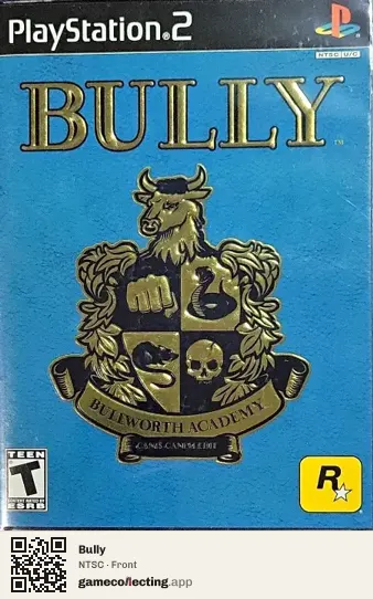Bully PlayStation 2, NTSC box front