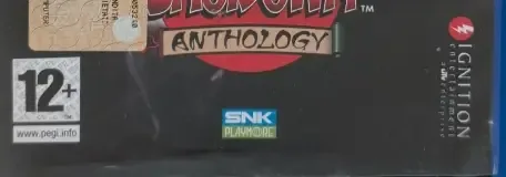 Samurai Shodown Anthology, the PEGI square on its front