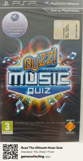 Buzz! The Ultimate Music Quiz PlayStation Portable, Italy box front