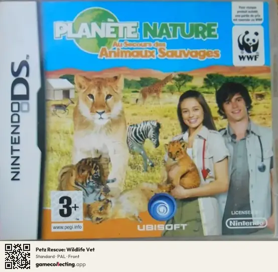 Petz Rescue: Wildlife Vet Nintendo DS, PAL box front