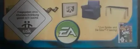 The Sims 2: IKEA Home Stuff, the USK square on its front