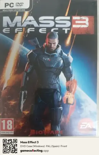 Mass Effect 3 Computer, Spain box front