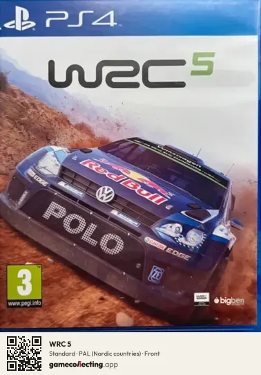 WRC 5 PlayStation 4, Nordic countries box front