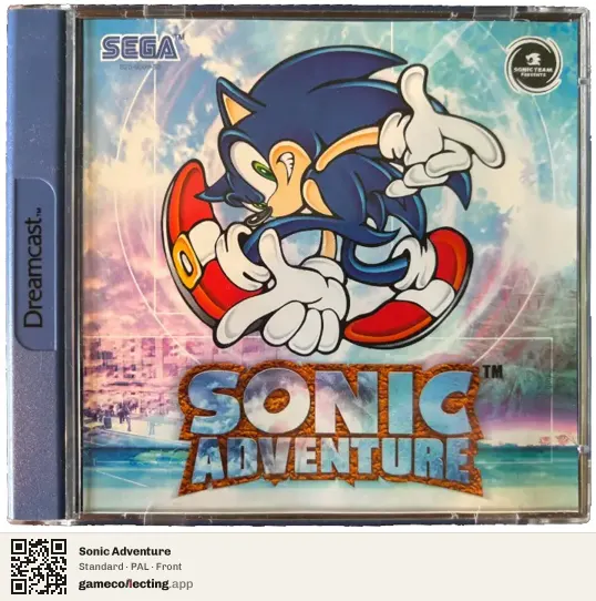 Sonic Adventure Sega Dreamcast, PAL box front