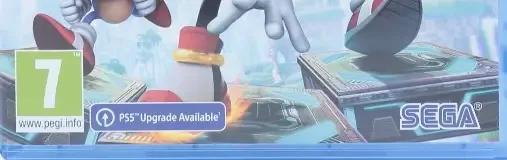 Sonic X Shadow Generations, the PEGI square on its front