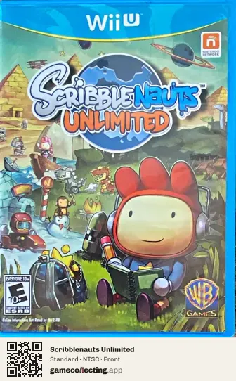 Scribblenauts Unlimited Nintendo Wii U, NTSC box front