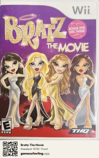 Bratz: The Movie Nintendo Wii, NTSC box front