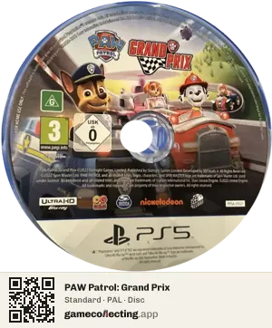 PAW Patrol: Grand Prix PlayStation 5, PAL disc