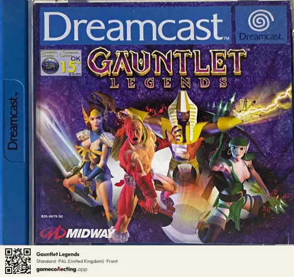 Gauntlet Legends Sega Dreamcast, United Kingdom box front