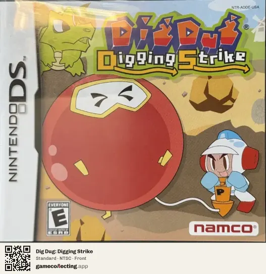 Dig Dug: Digging Strike Nintendo DS, NTSC box front