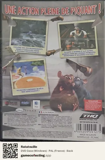 Ratatouille Computer, France box back