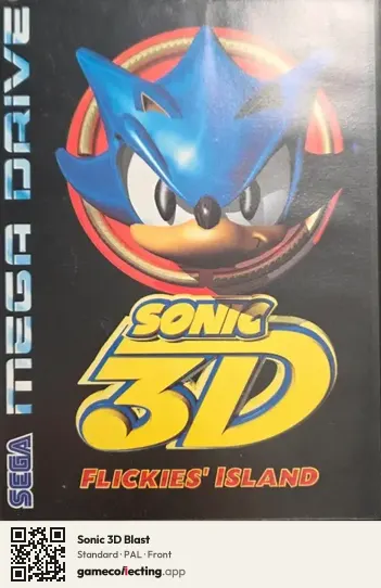 Sonic 3D Blast Sega Mega Drive / Genesis, PAL box front