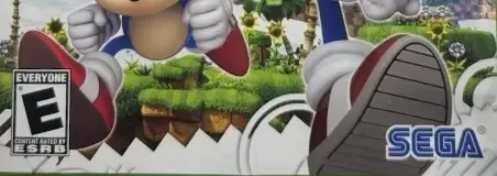 Sonic Generations, the ESRB box on its front