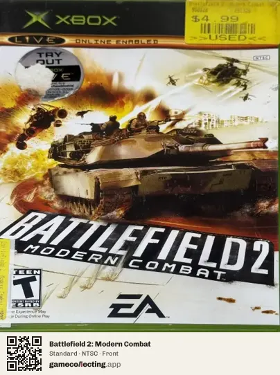 Battlefield 2: Modern Combat Xbox, NTSC box front