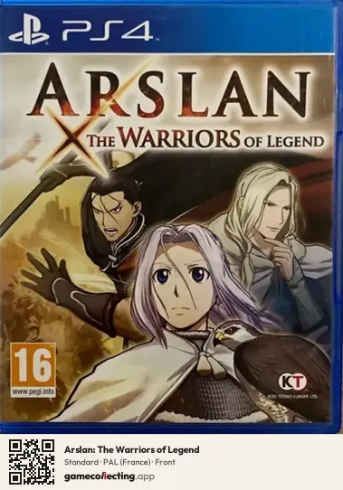 Arslan: The Warriors of Legend PlayStation 4, France box front