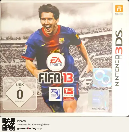 FIFA 13 Nintendo 3DS, Germany box front