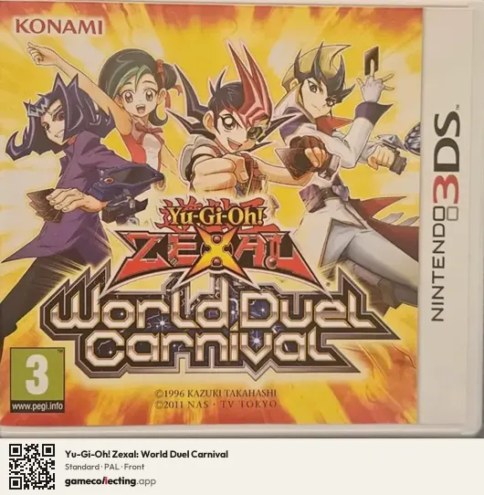 Yu-Gi-Oh! Zexal: World Duel Carnival Nintendo 3DS, PAL box front