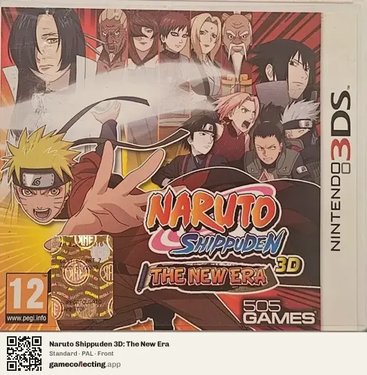 Naruto Shippuden 3D: The New Era Nintendo 3DS, PAL box front